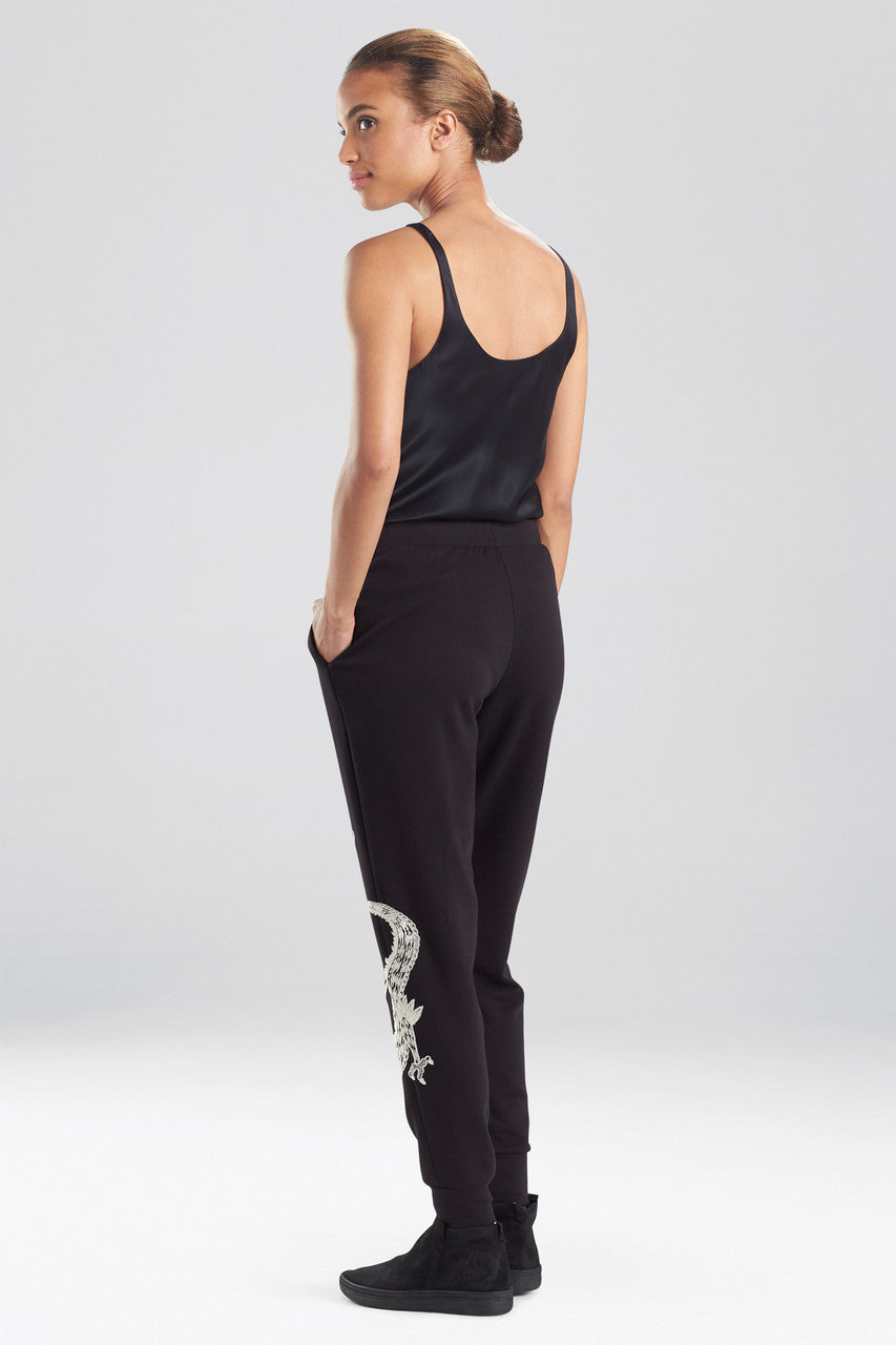 Buy Cocoon Dragon Embroidered Jogger Pants in Black Online Black