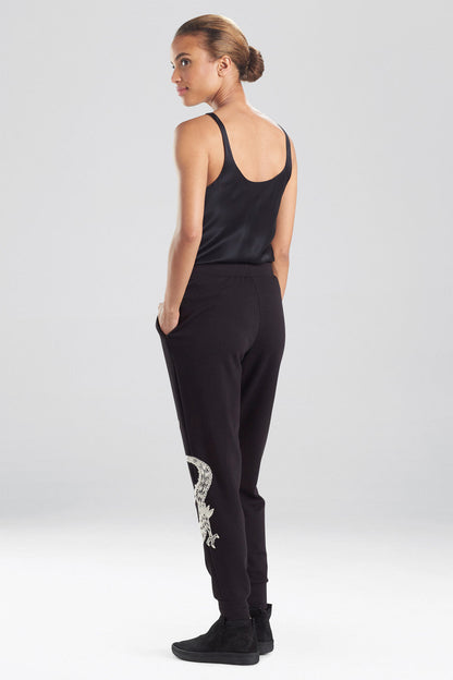 Buy Cocoon Dragon Embroidered Jogger Pants in Black Online Black