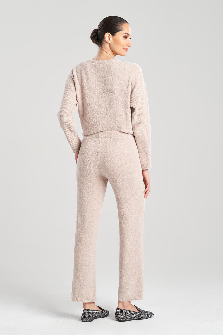 Buy Aura Solid Chenille Straight Leg Pants in Mink Online Mink
