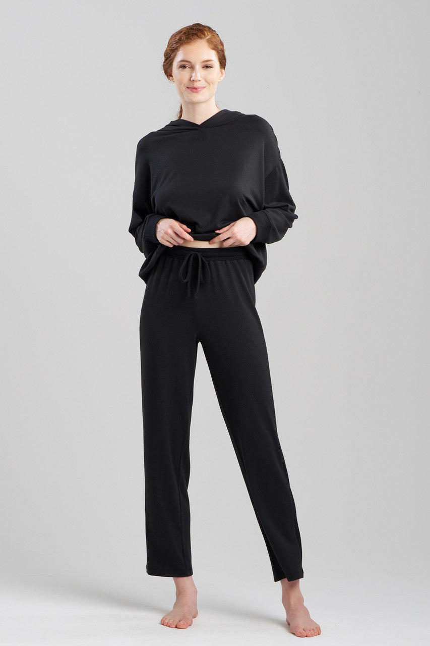 Buy Eden Rib Knit Everywhere Tapered Pants in Black Online Black