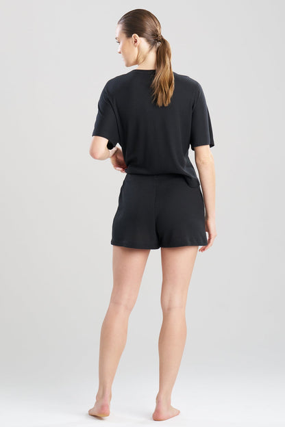 Mila Waffle Everywhere Banded Shorts Black