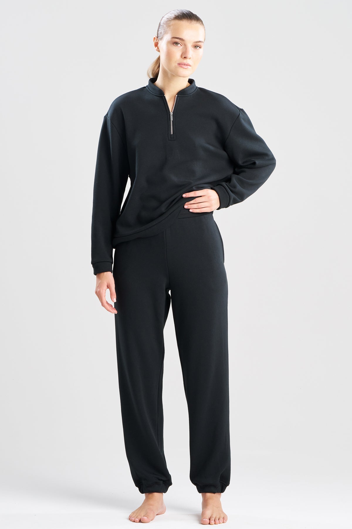 Nova Cozy Brushed Knit Everywhere Joggers Black