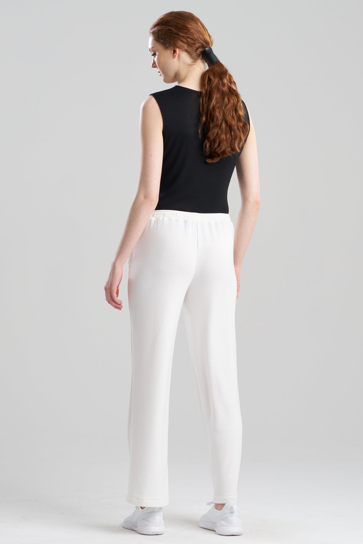 Cocoon Brushed French Terry Straight Leg Pants White
