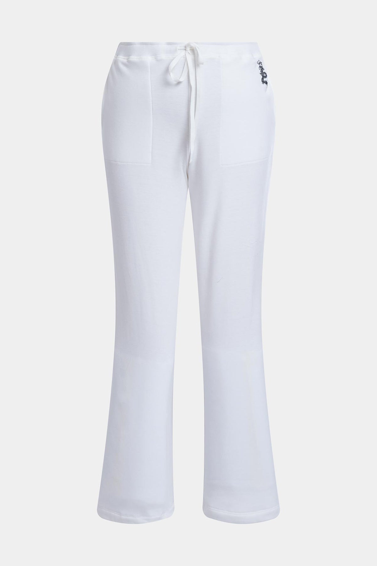 Cocoon Brushed French Terry Straight Leg Pants White