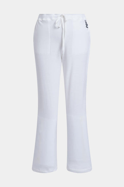 Cocoon Brushed French Terry Straight Leg Pants White