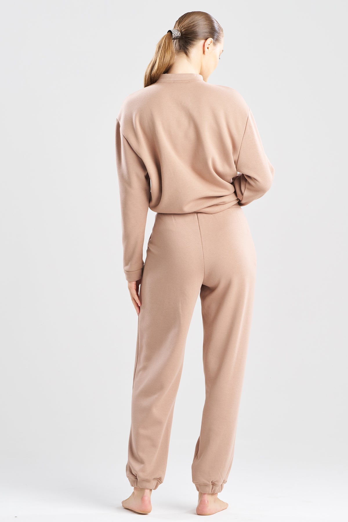 Nova Cozy Brushed Knit Everywhere Joggers Latte