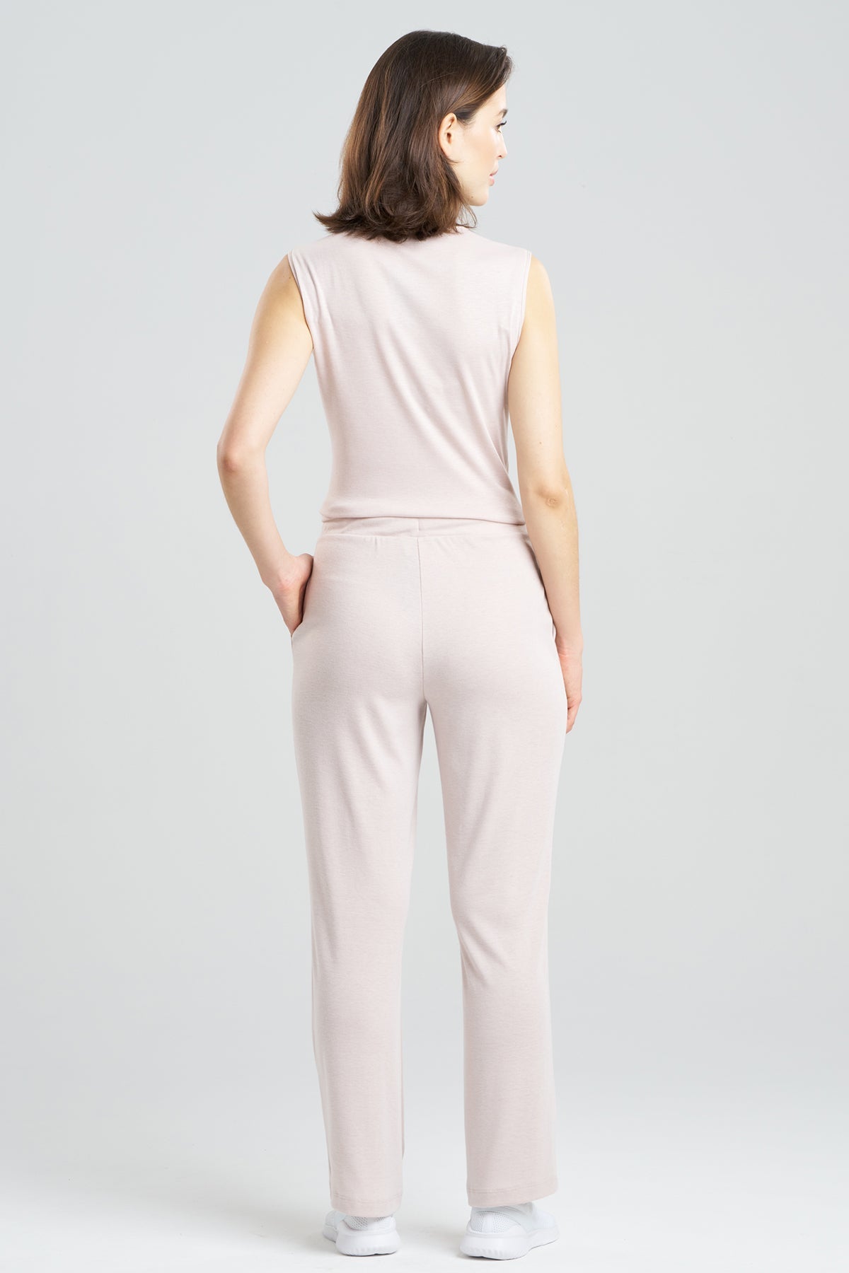 Jersey Essentials Straight Leg Pants Cashmere