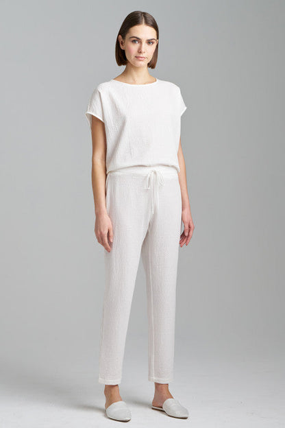 Buy Onsen Cotton Slim Pants in White Online White