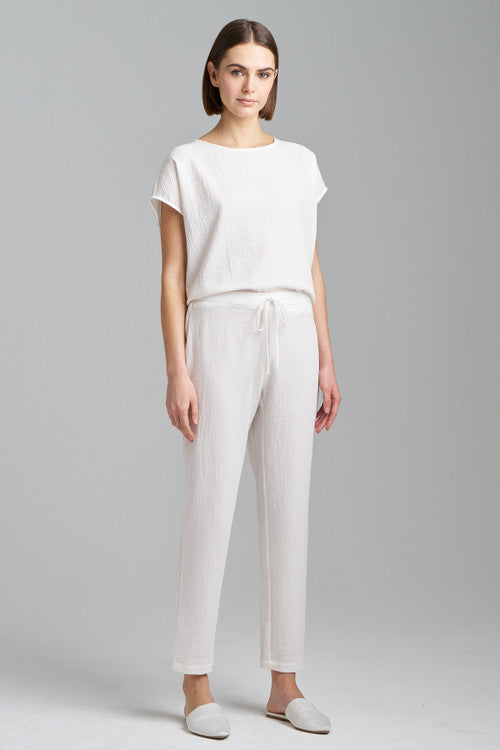 Buy Onsen Cotton Slim Pants in White Online White