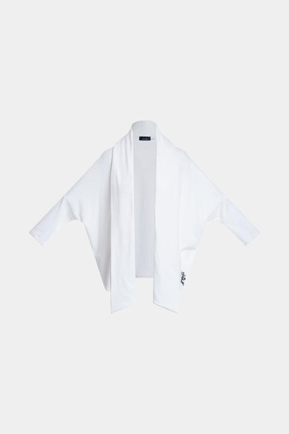 Cocoon Brushed French Terry Cardigan White