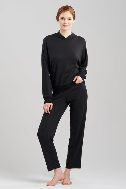 Buy Eden Rib Knit Everywhere Hoodie in Black Online Black