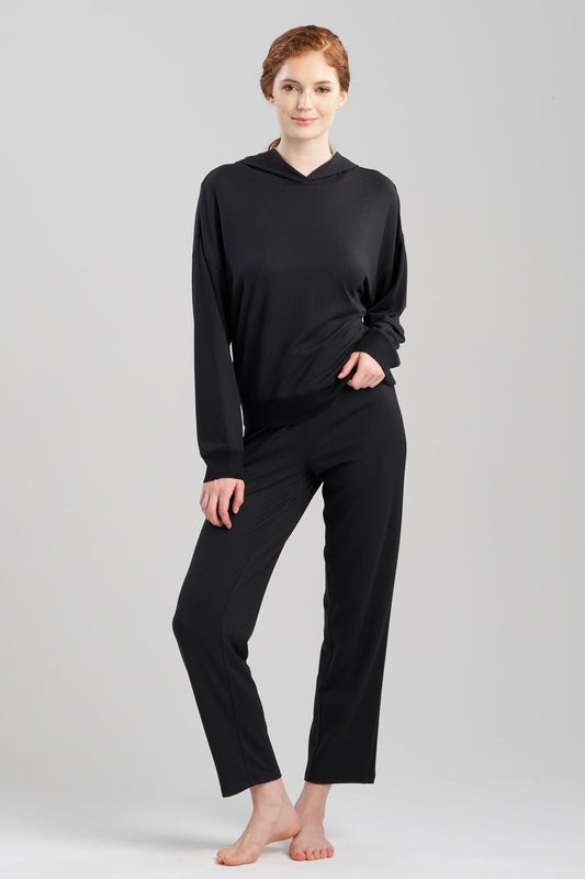 Buy Eden Rib Knit Everywhere Hoodie in Black Online Black