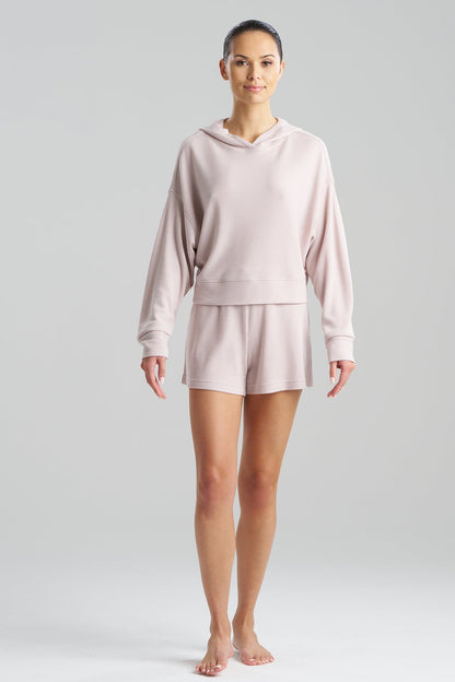 Mila Waffle Everywhere Hoodie Shell Pink