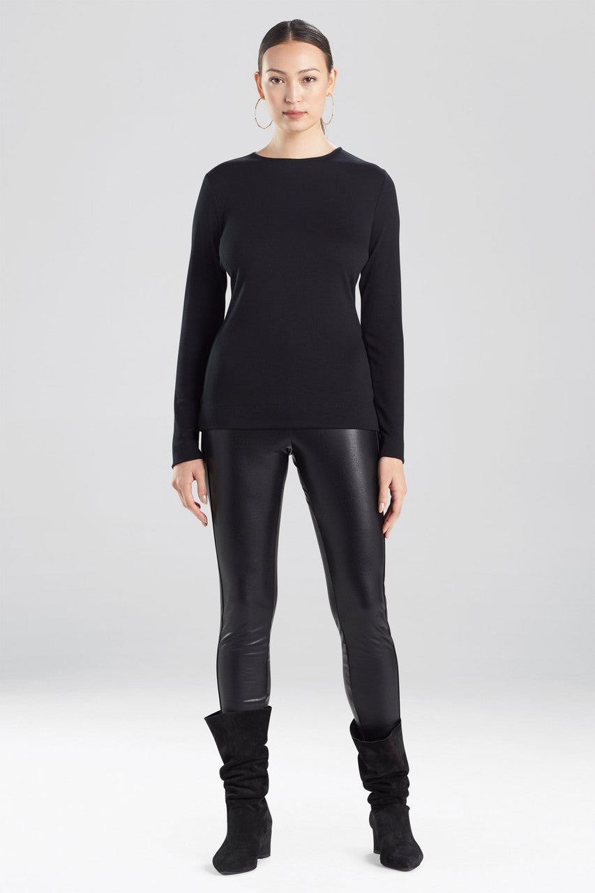 Buy Layering Jersey Long Sleeve Top in Black Online Black