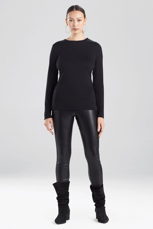 Buy Layering Jersey Long Sleeve Top in Black Online Black