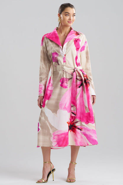 Orchid Cotton Poplin Oversized Pull Over Shirtdress Fresh Pink
