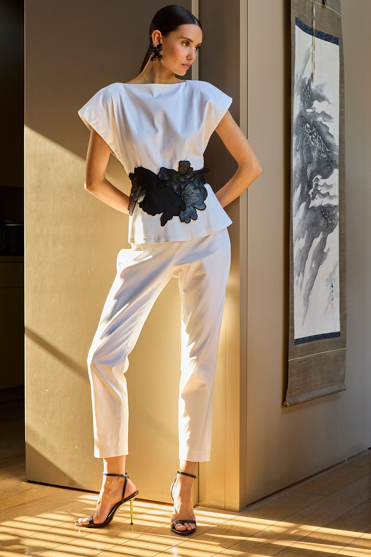 Cotton Chino Top White