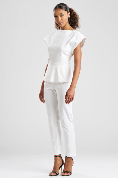 Cotton Chino Top White