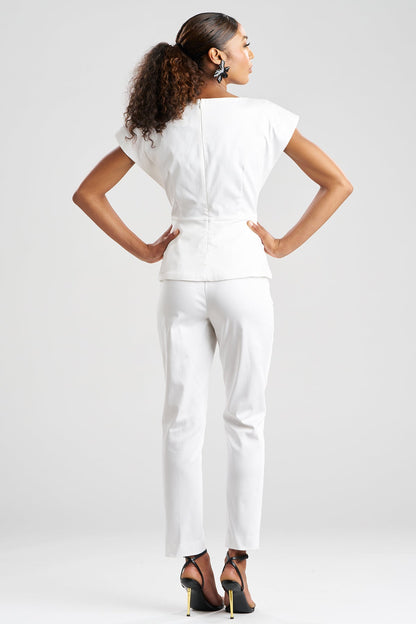 Cotton Chino Top White