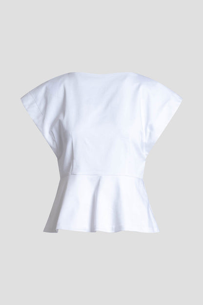 Cotton Chino Top White