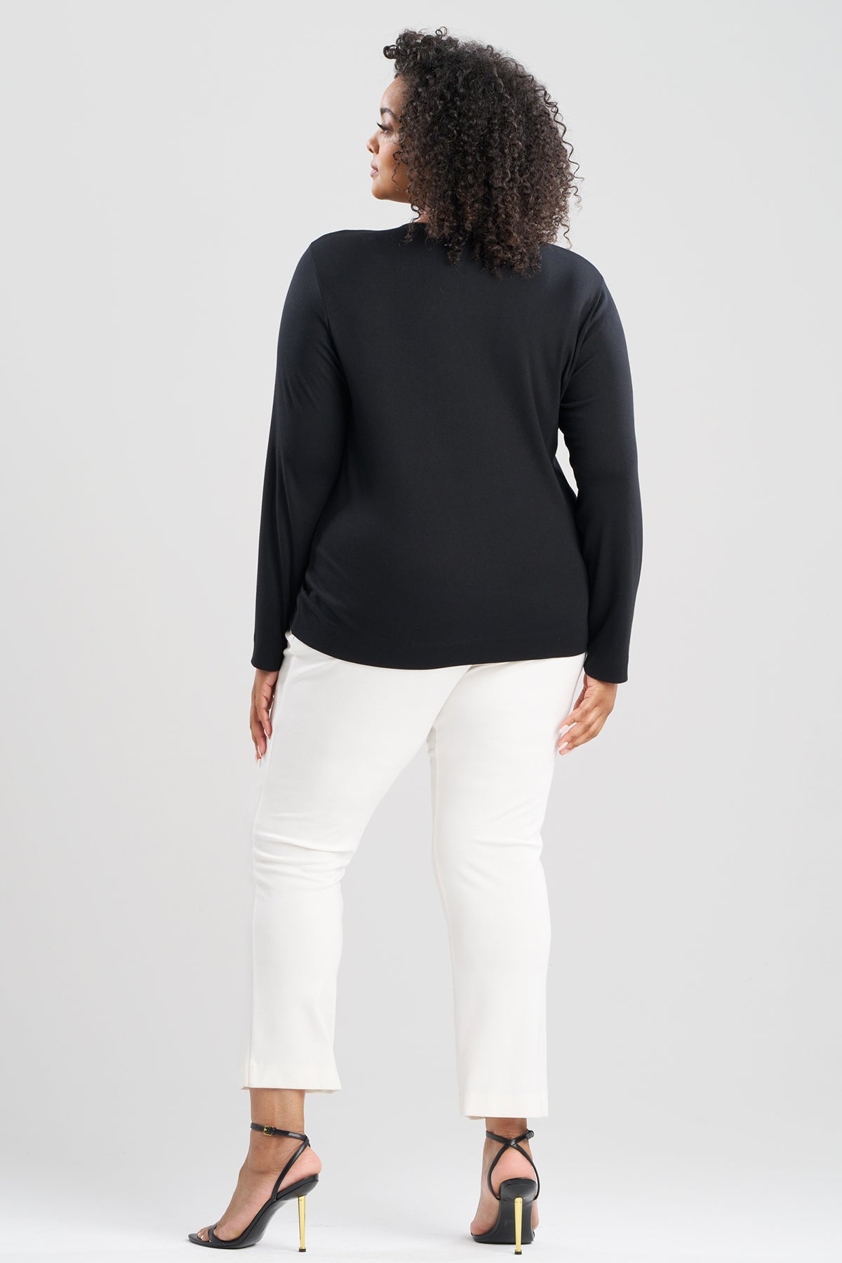 Layering Jersey Long Sleeve Crew Neck Black