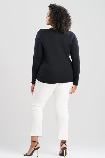 Layering Jersey Long Sleeve Crew Neck Black