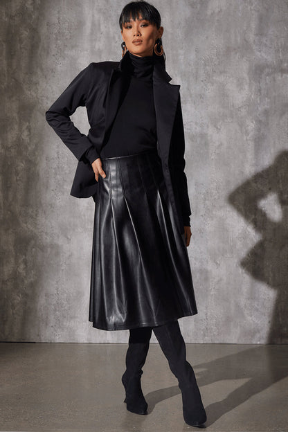 Buy Layering Jersey Turtleneck Top in Black Online Black