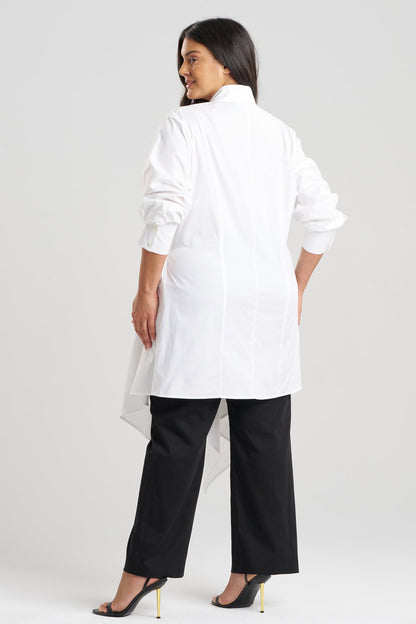 Cotton Poplin Handkerchief Tunic White