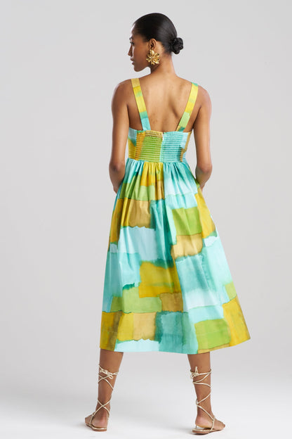 Chiyo Cotton Sundress Mizu Blue