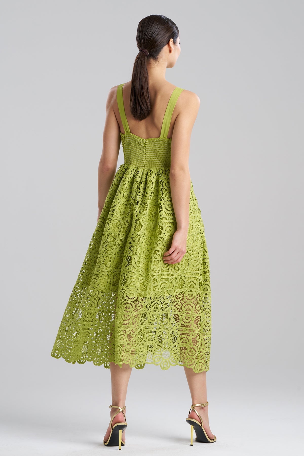 Raffia Lace Sundress Pear