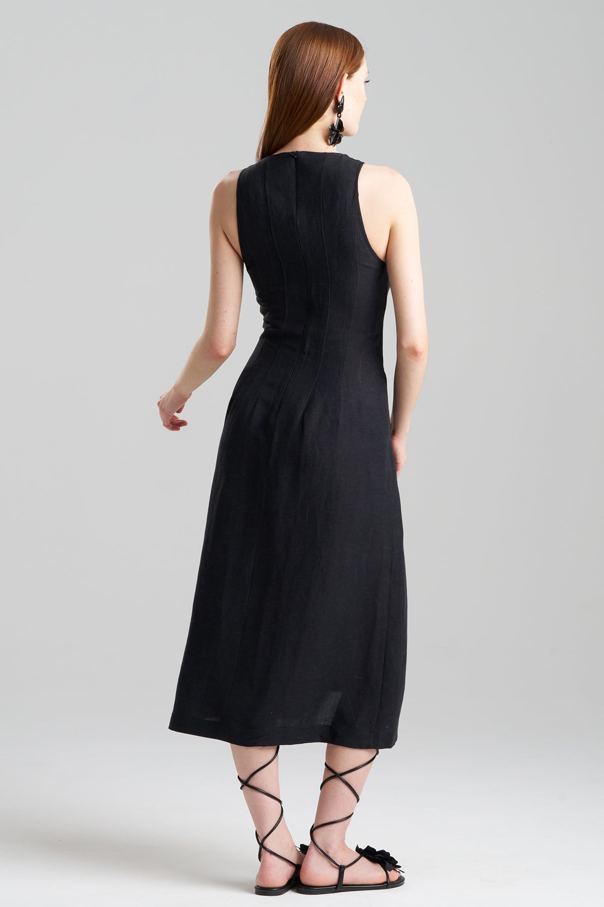 Light Weight Linen Dress Black
