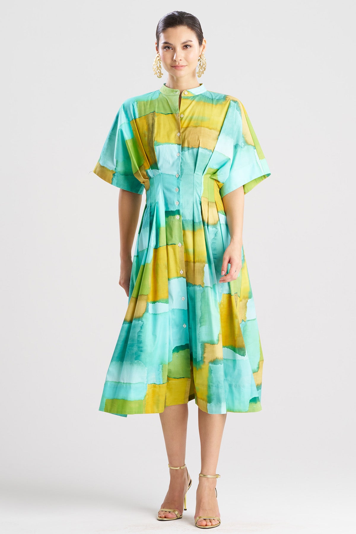 Chiyo Cotton Dress Mizu Blue