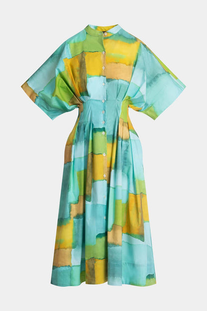 Chiyo Cotton Dress Mizu Blue