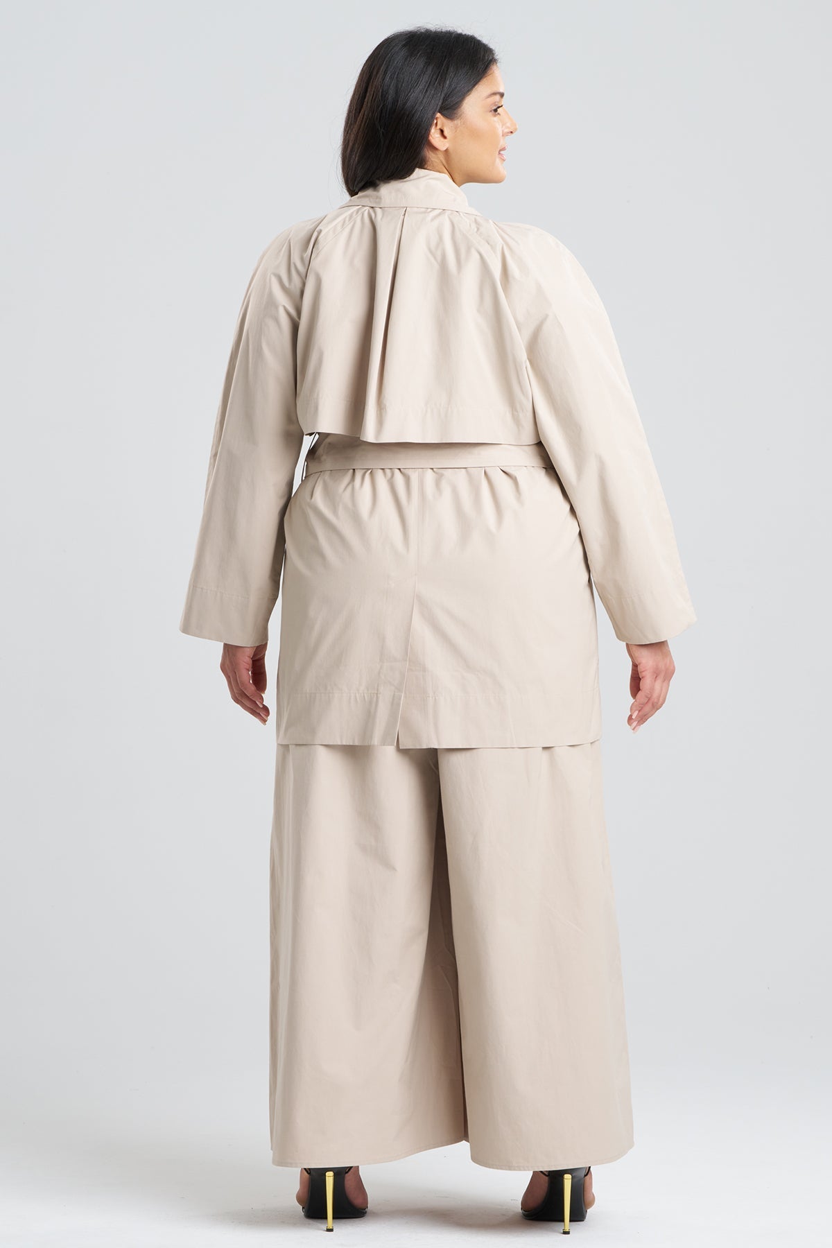 Tech Cotton Taffeta Trench Coat Beachwood