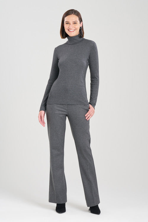 Buy Layering Jersey Turtleneck Top in Charcoal Online Charcoal