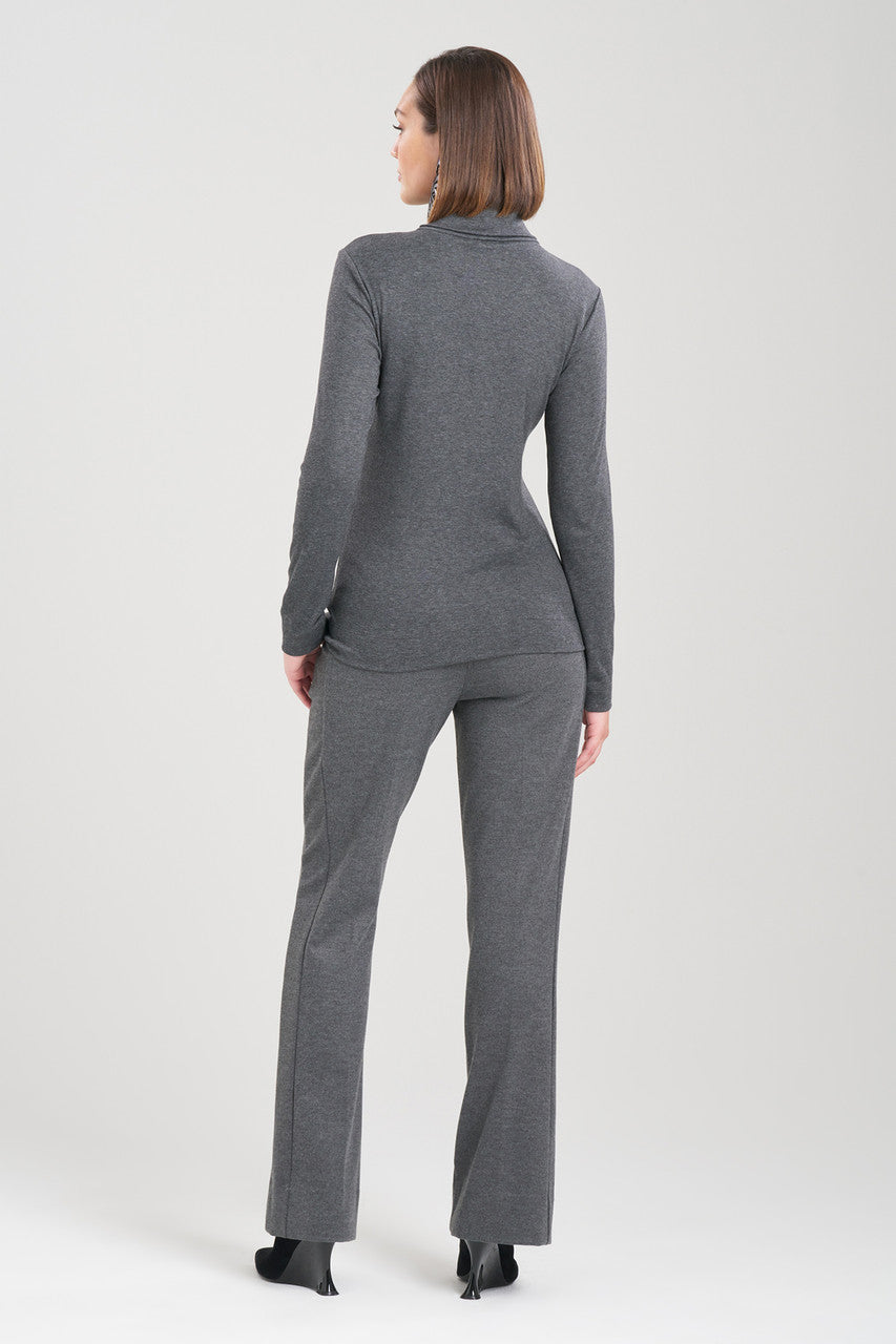 Buy Layering Jersey Turtleneck Top in Charcoal Online Charcoal