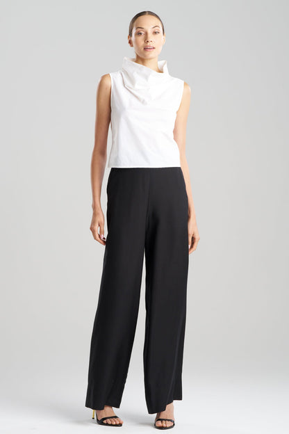 Buy Techno Poplin Cowl Top in White Online White