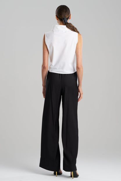 Buy Techno Poplin Cowl Top in White Online White