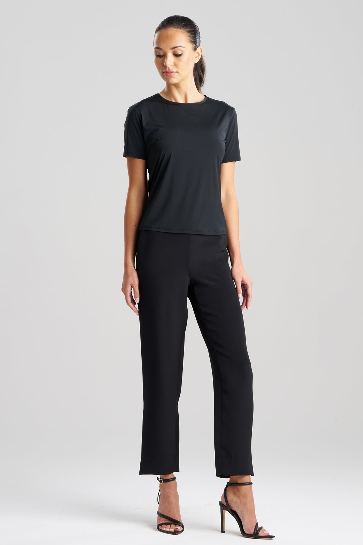 Illusion T-Shirt Top Black