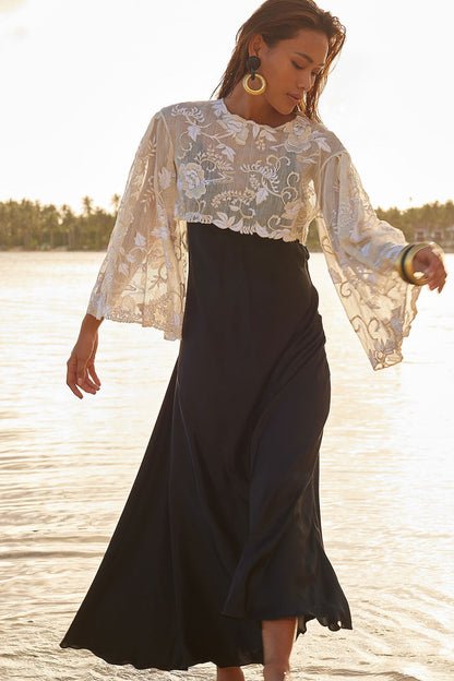 Buy Couture Piña Embroidered Top in Natural Online Natural
