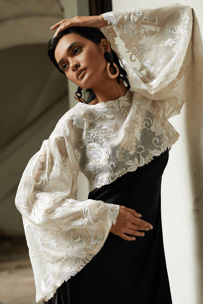 Buy Couture Piña Embroidered Top in Natural Online Natural