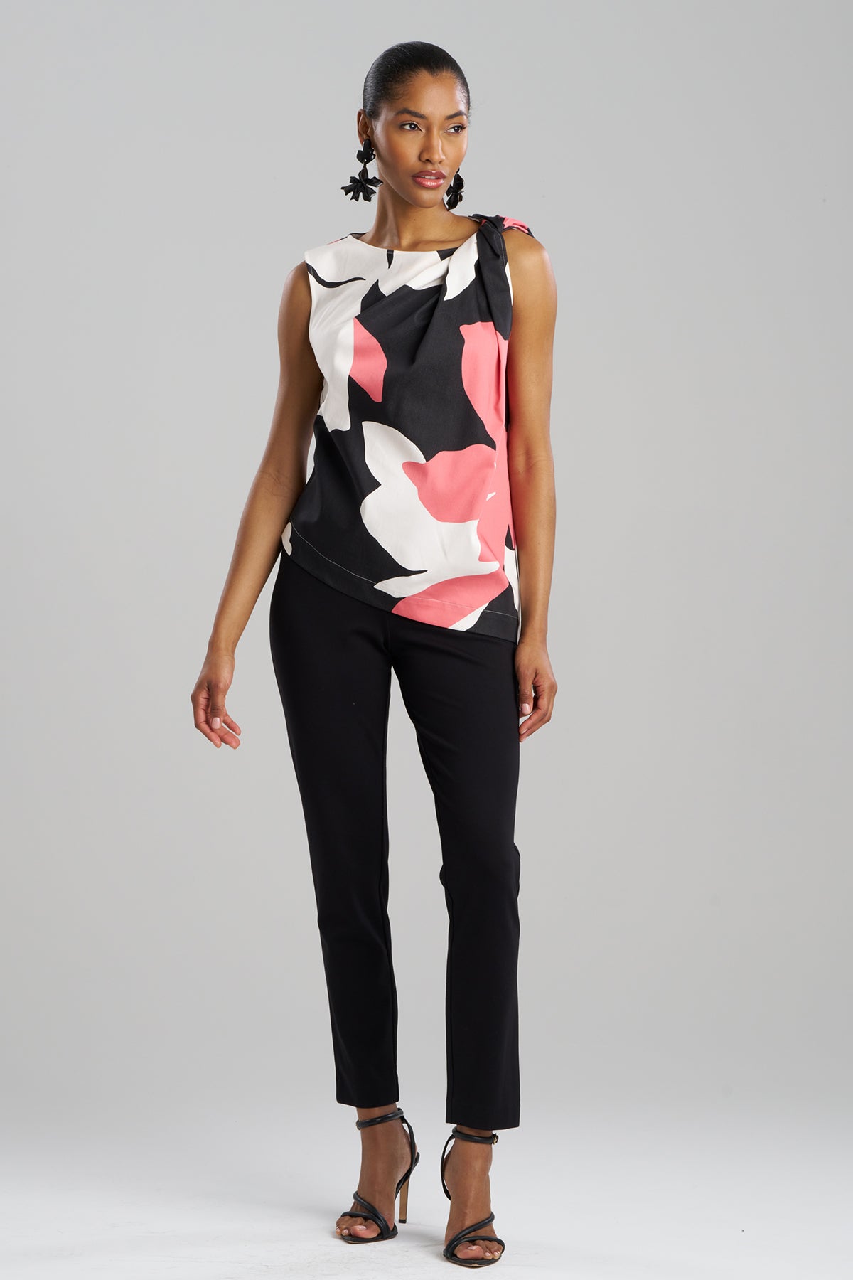 Nishi Cotton Origami Top Flamingo