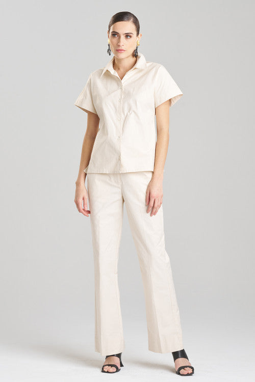 Buy Techno Poplin Shirt in Cream Online Cream