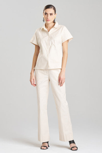 Buy Techno Poplin Shirt in Cream Online Cream