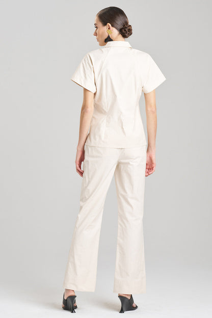 Buy Techno Poplin Shirt in Cream Online Cream