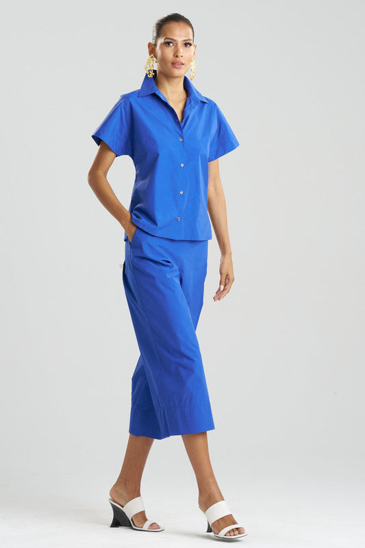 Buy Techno Poplin Shirt in Cobalt Online Cobalt