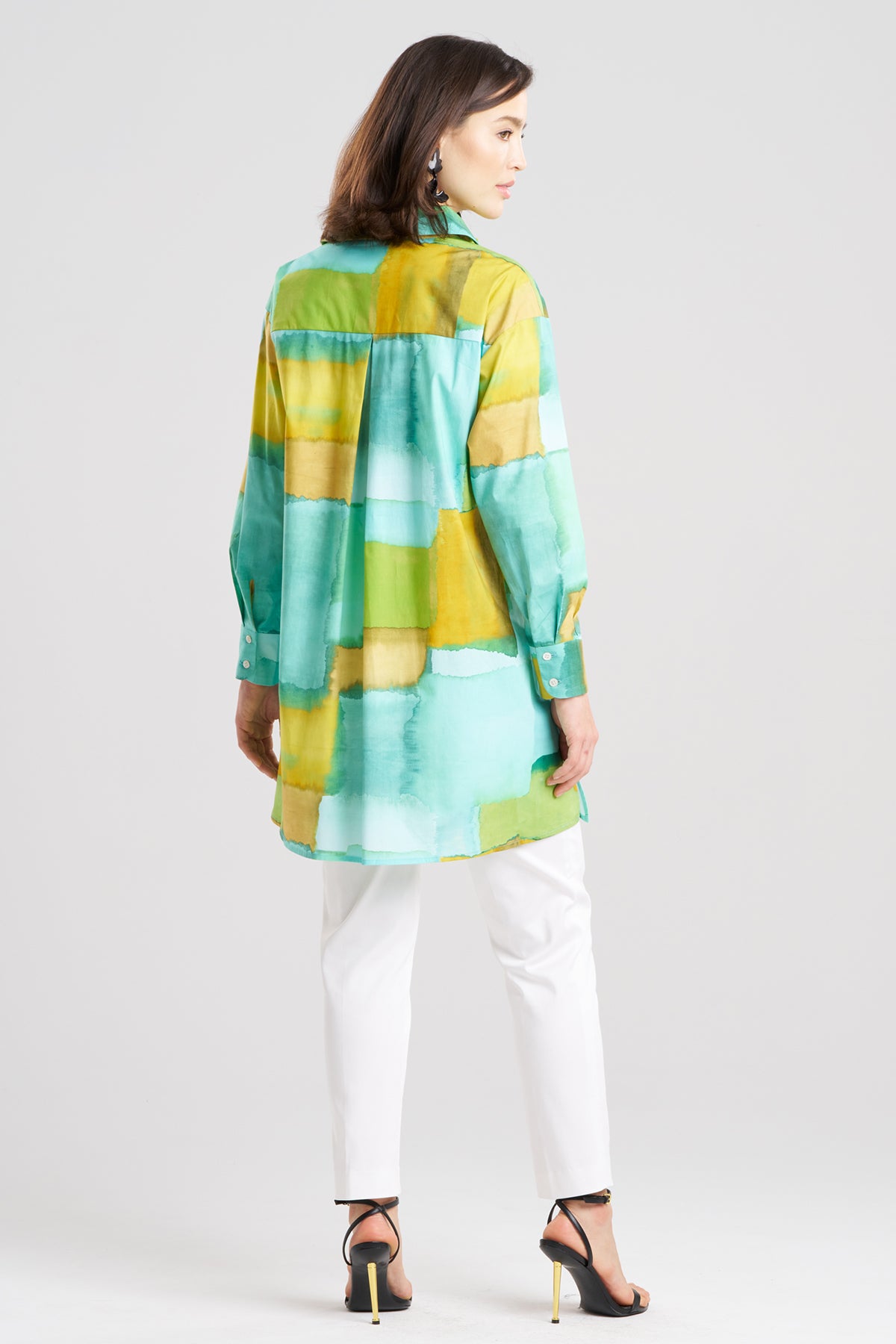 Chiyo Cotton Oversized Shirt Mizu Blue