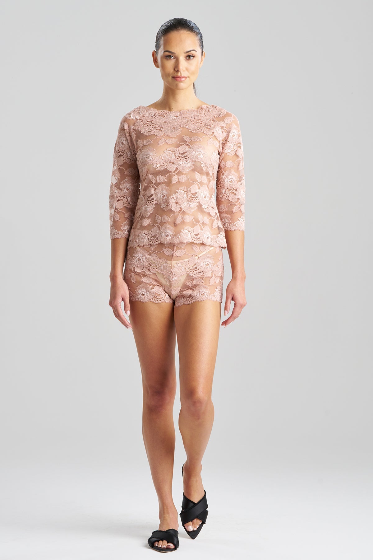 Buy Imagine Allover Lace Top in Rose Petal Online Rose Petal