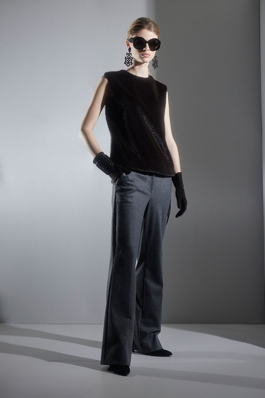 Buy Faux Mink Top in Espresso Online Espresso