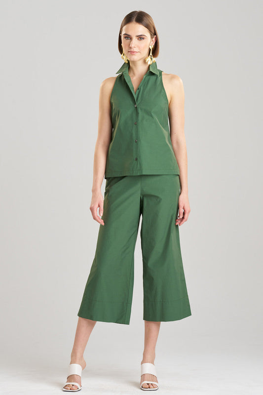Buy Techno Poplin Sleeveless Shirt in Basil Online Basil